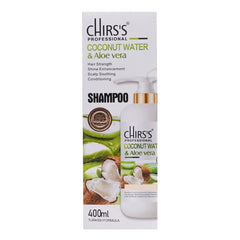 CHIRS'S PROFESSIONAL COCONUT WATER & ALOE VERA SHAMPOO 400 ML