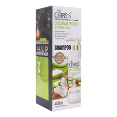 CHIRS'S PROFESSIONAL COCONUT WATER & ALOE VERA SHAMPOO 400 ML