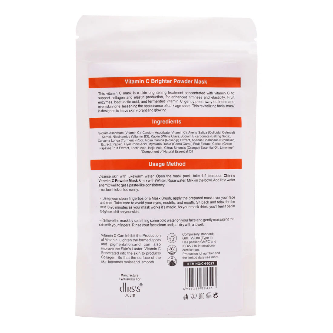 CHIRS VITAMIN-C POWDER MASK